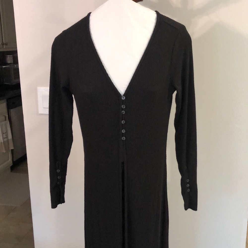 Long black cardigan!